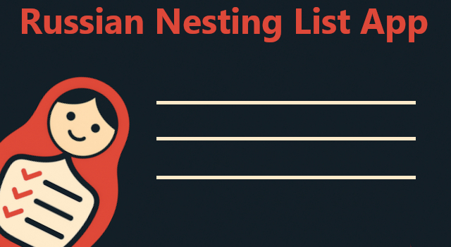 One Mean To Do list App